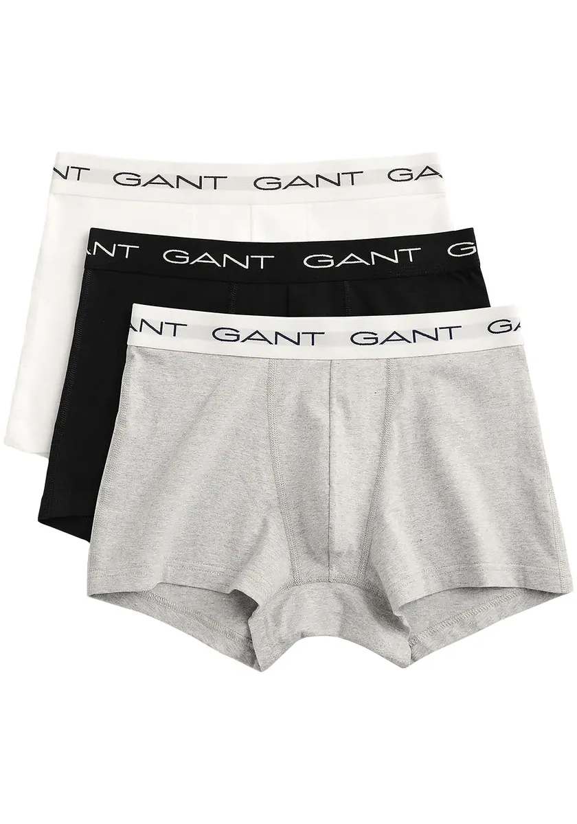 

Боксеры Gant (3 шт., 3 шт.), с эластичным поясом с логотипом, серый