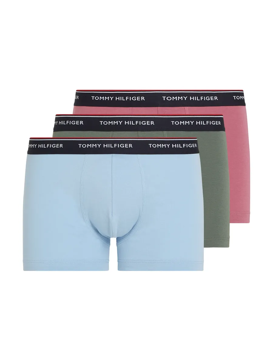 

Tommy Hilfiger Underwear Трусы "3P TRUNK" (3 шт. в упаковке, 3 шт. в упаковке), с эластичным поясом с логотипом, лиловый