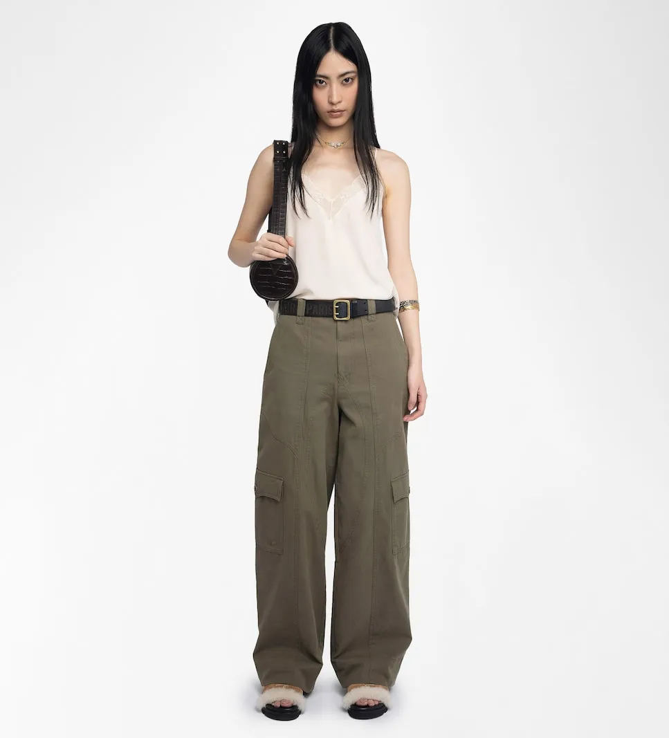 

Женские брюки Pinto Cintura с высокой талией Zadig & Voltaire, зеленый