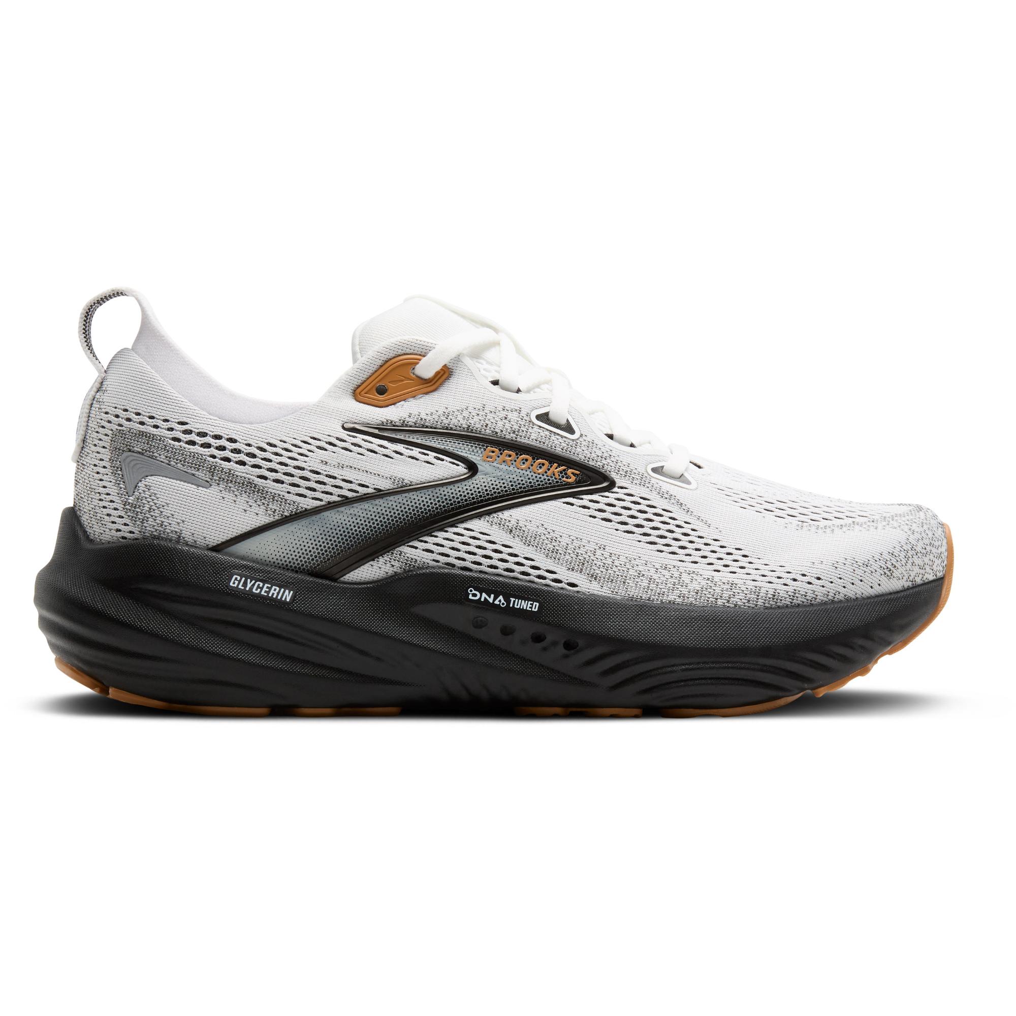 Мужские беговые кроссовки Glycerin 22 Brooks, White/Grey/Black