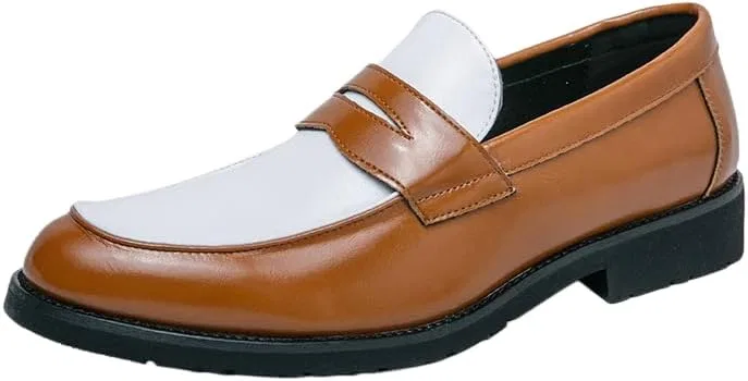 Лоферы повседневные деловые мужские, двухцветные, на slip-on, желтые Wotinskrp