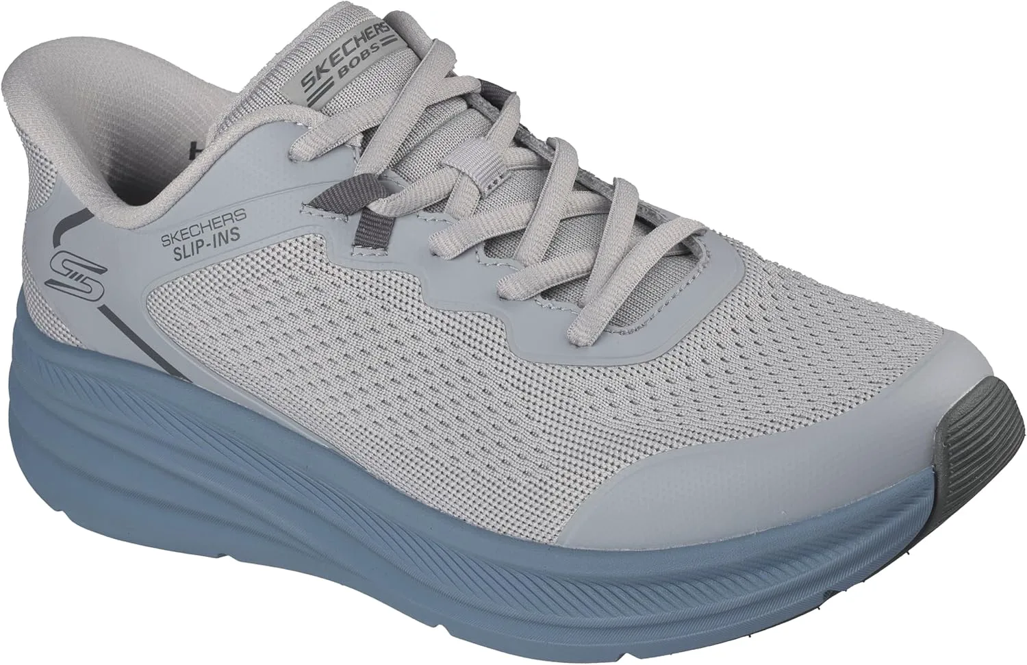 Мужские кроссовки Skechers Bobs Skillz Slip-ins, серый/синий