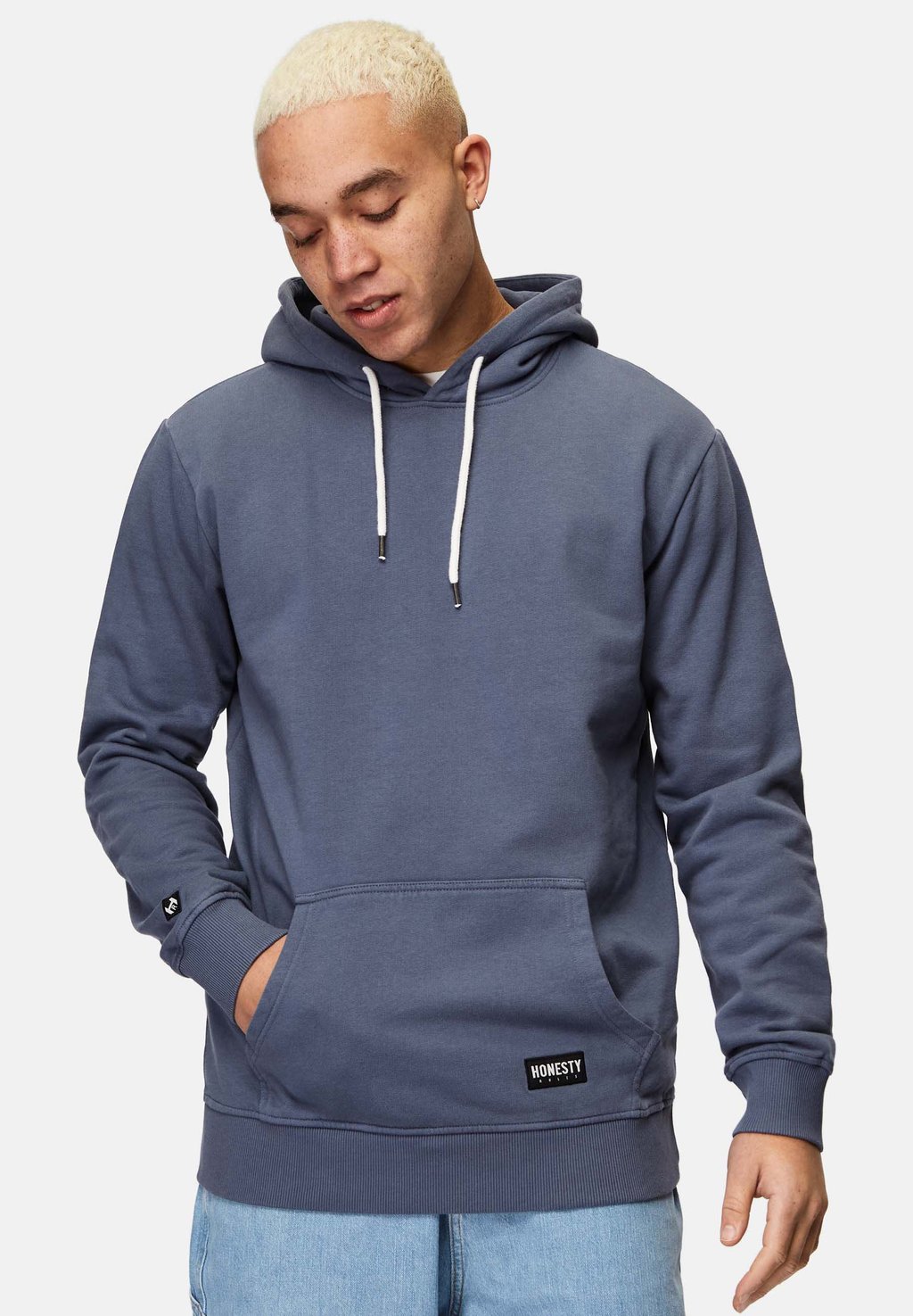 

Толстовка HOODED SWEAT BASIC - Hoodie Honesty Rules, сине-серый