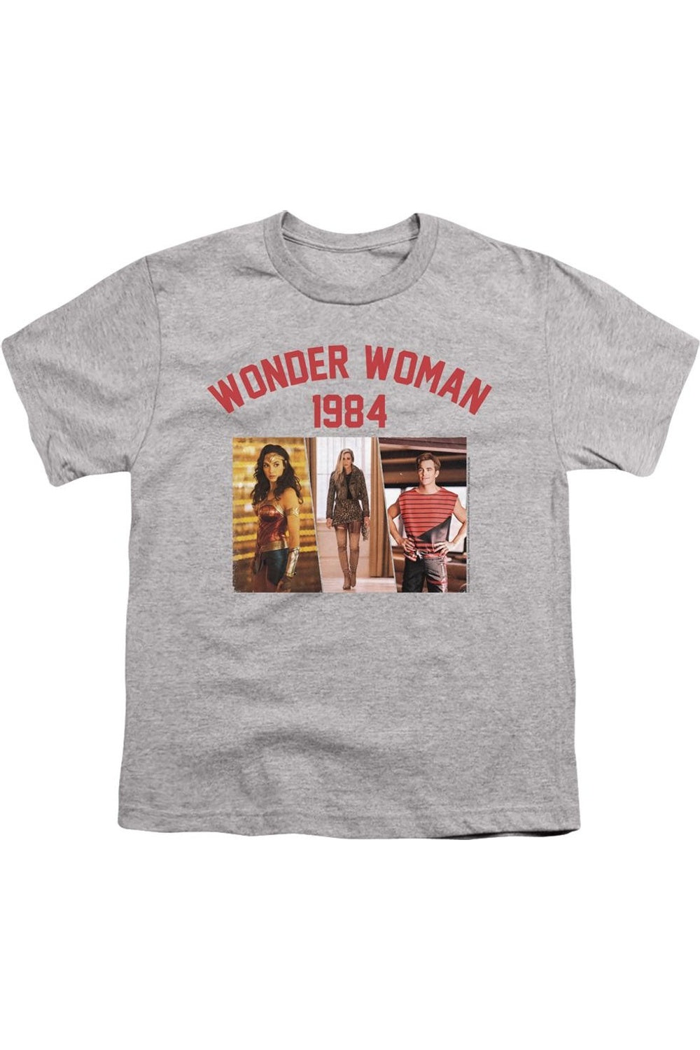 

Футболка молодежная Wonder Woman 84 Collegiate Montage с коротким рукавом Gildan, Athletic Heather