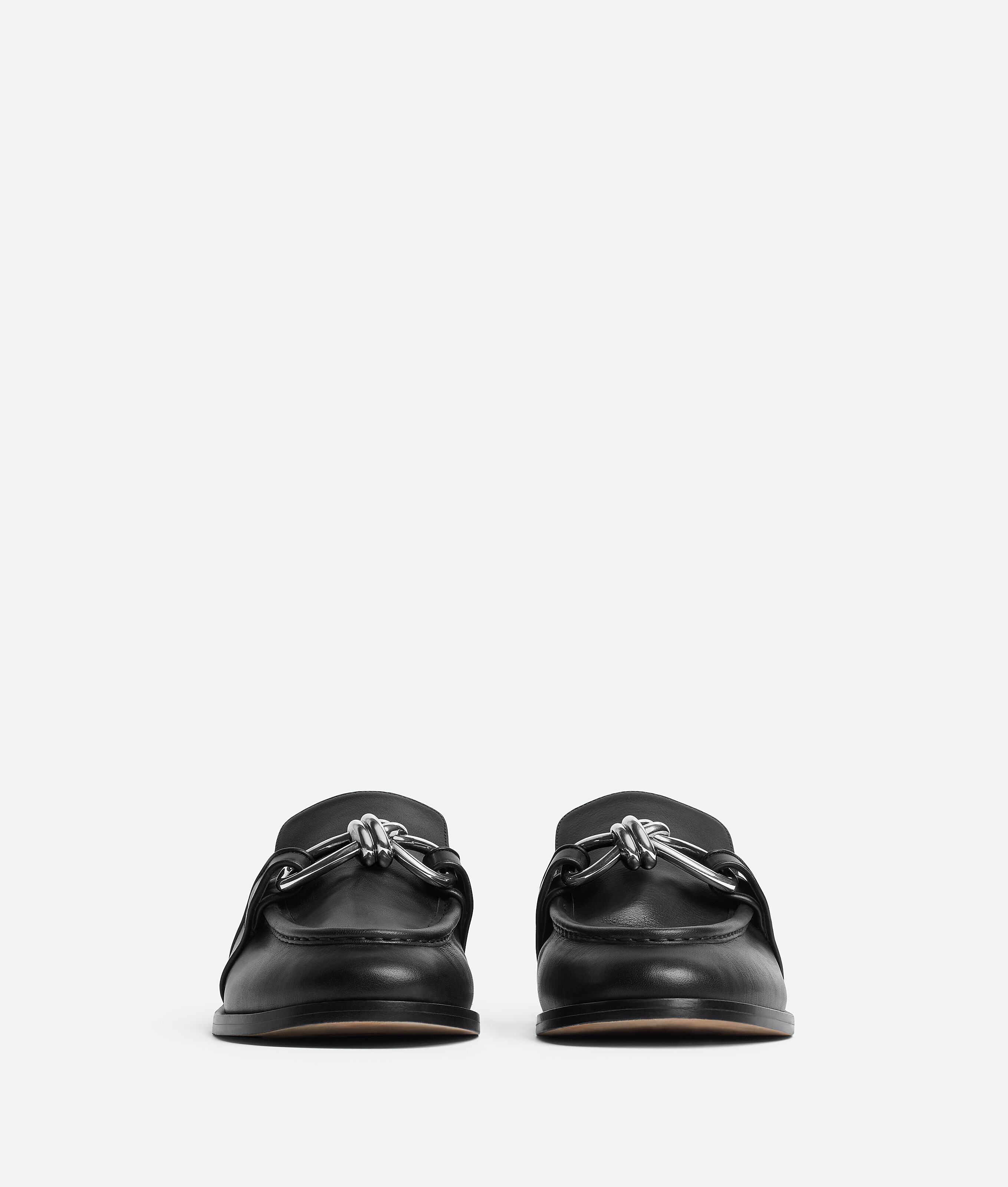 Лоферы astaire BOTTEGA VENETA, черный/серебряный — фото 3
