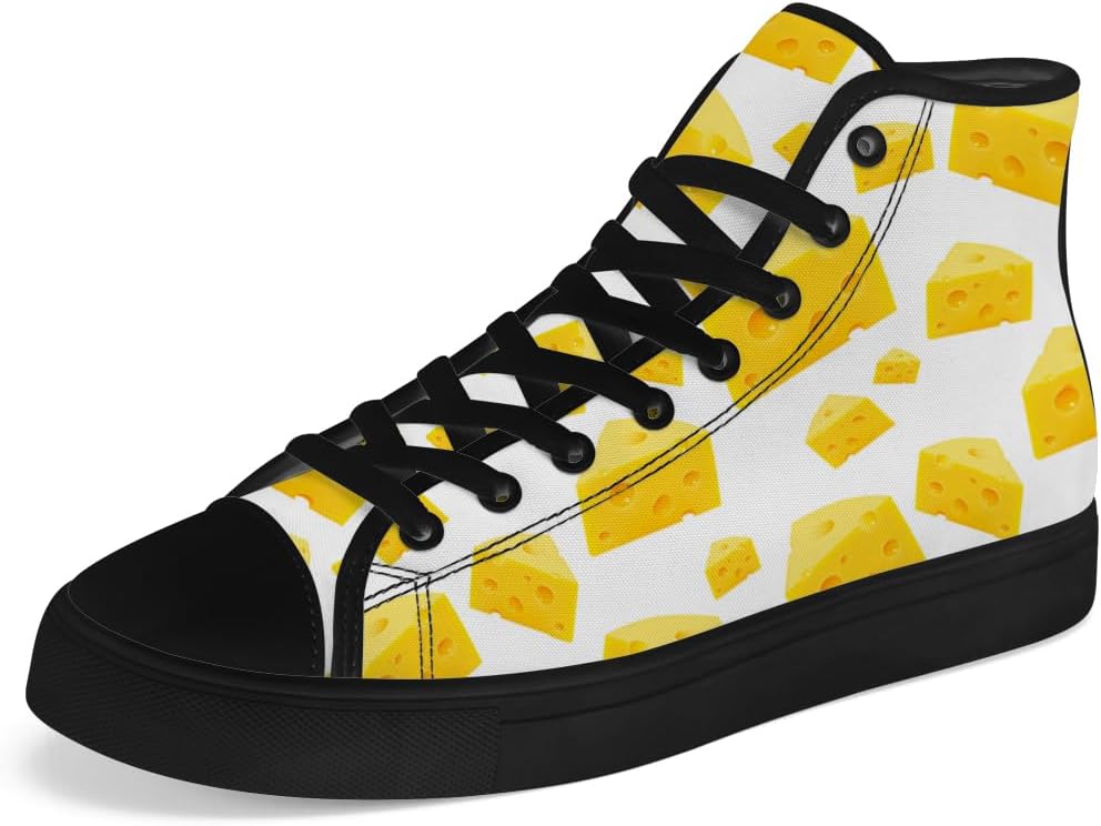 

Мужские и женские высокие кеды из холста с шнуровкой, повседневная обувь Chebing, белый