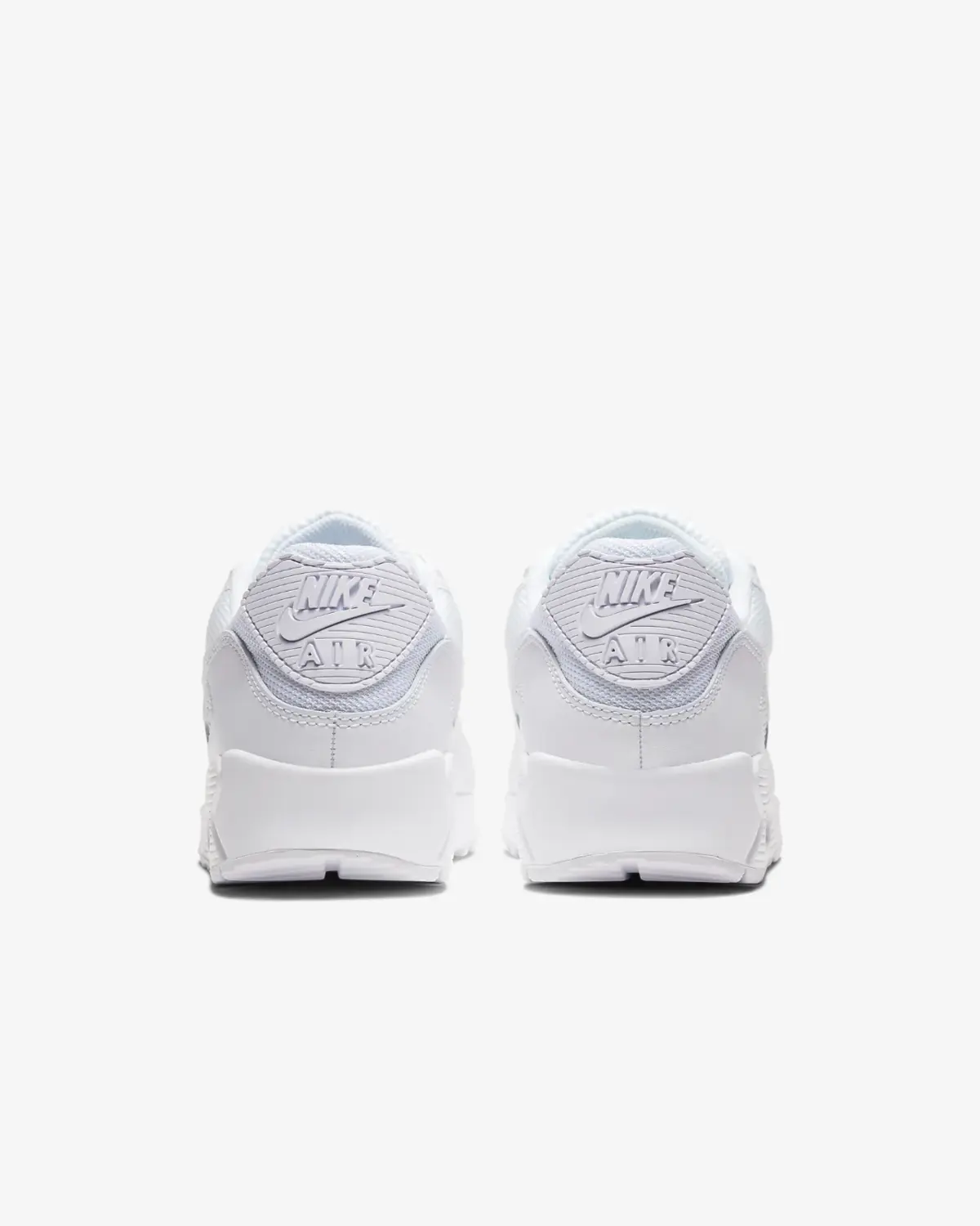 Nike Air Max 90 CN8490-100 Кроссовки мужские белые кожаные низкие беговые — фото 4