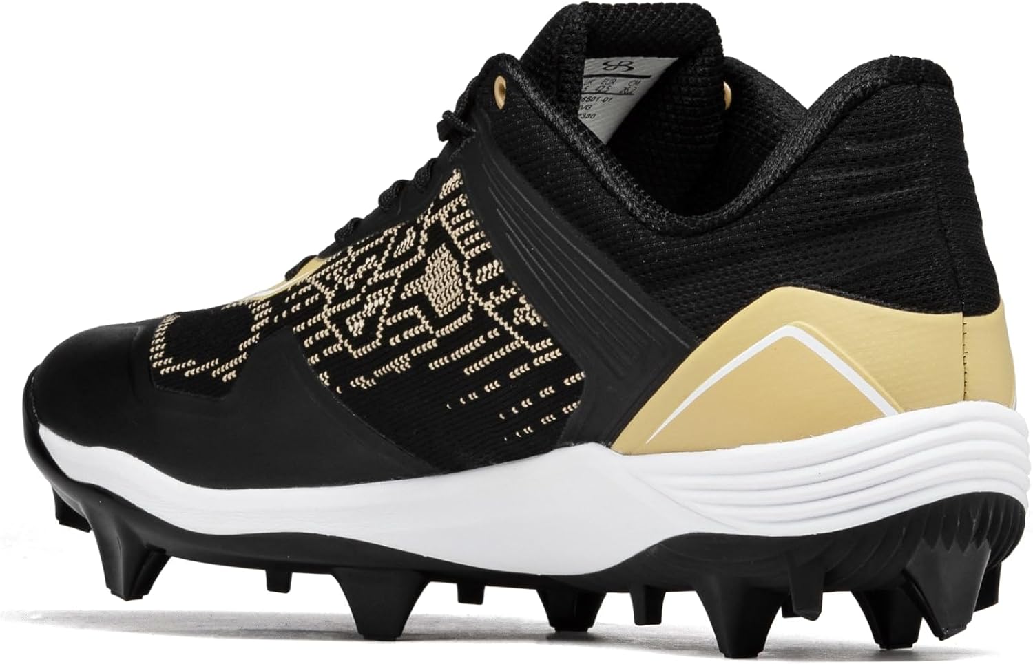 Мужские бутсы Boombah Viper Pureknit с литой подошвой - Status - Разные цвета - Разные размеры, черный — фото 3