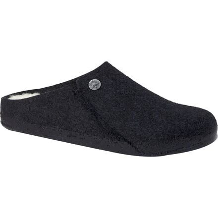 Zermatt Узкие тапочки на овчинной подкладке женские Birkenstock, цвет Anthracite/Natural Wool