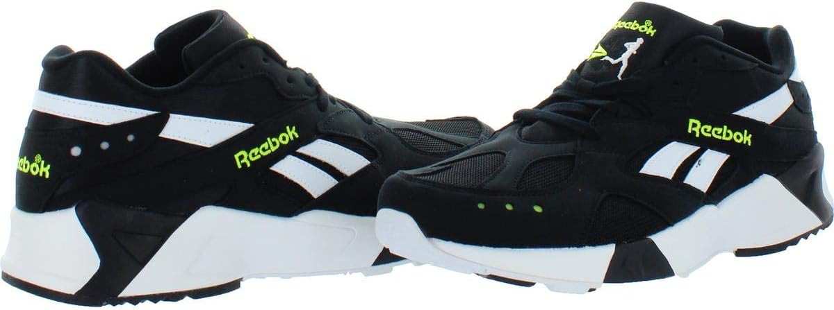 Кроссовки мужские Reebok Aztrek (Skull Grey/White/Digital) CN7473, белый/черный/желтый — фото 3