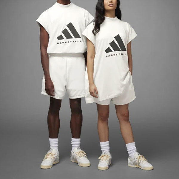 Adidas Originals Футболка унисекс из коллекции 2023 года, белая — фото 4