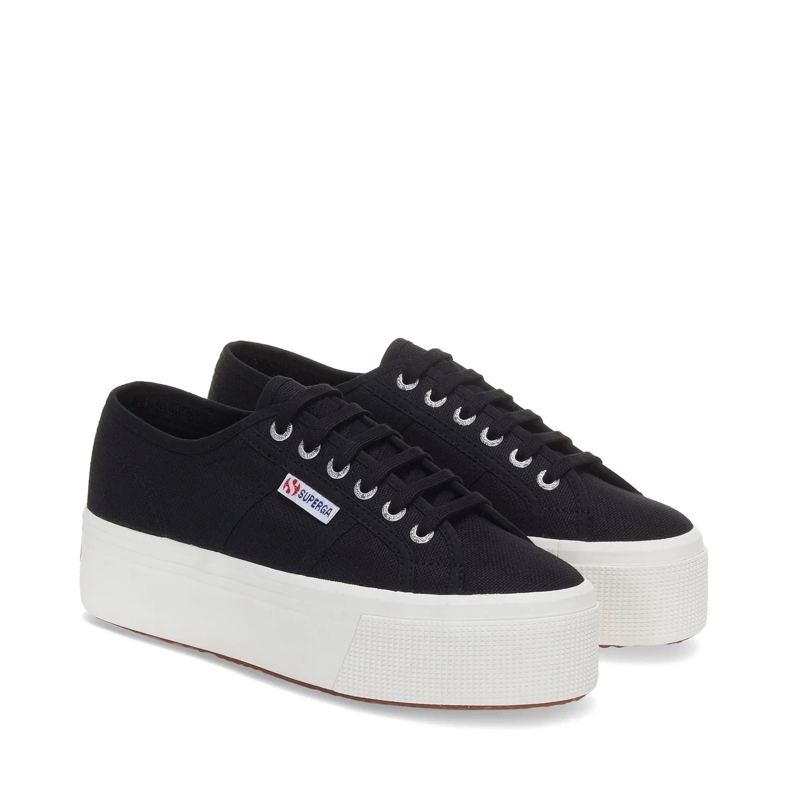 

Кроссовки мужские Superga 2790 S9111LW-ADK черные на платформе из холста