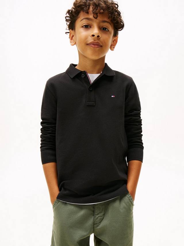 

Детская поло с длинными рукавами Regular Fit Tommy Hilfiger, Black