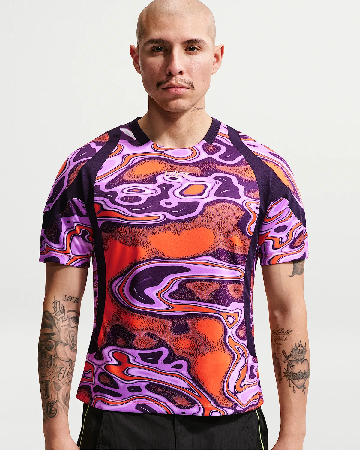 Мужская футболка с коротким рукавом Nike Project F.R.O.G. Liquify, Total Orange/Purple Dynasty/Tangerine Tint