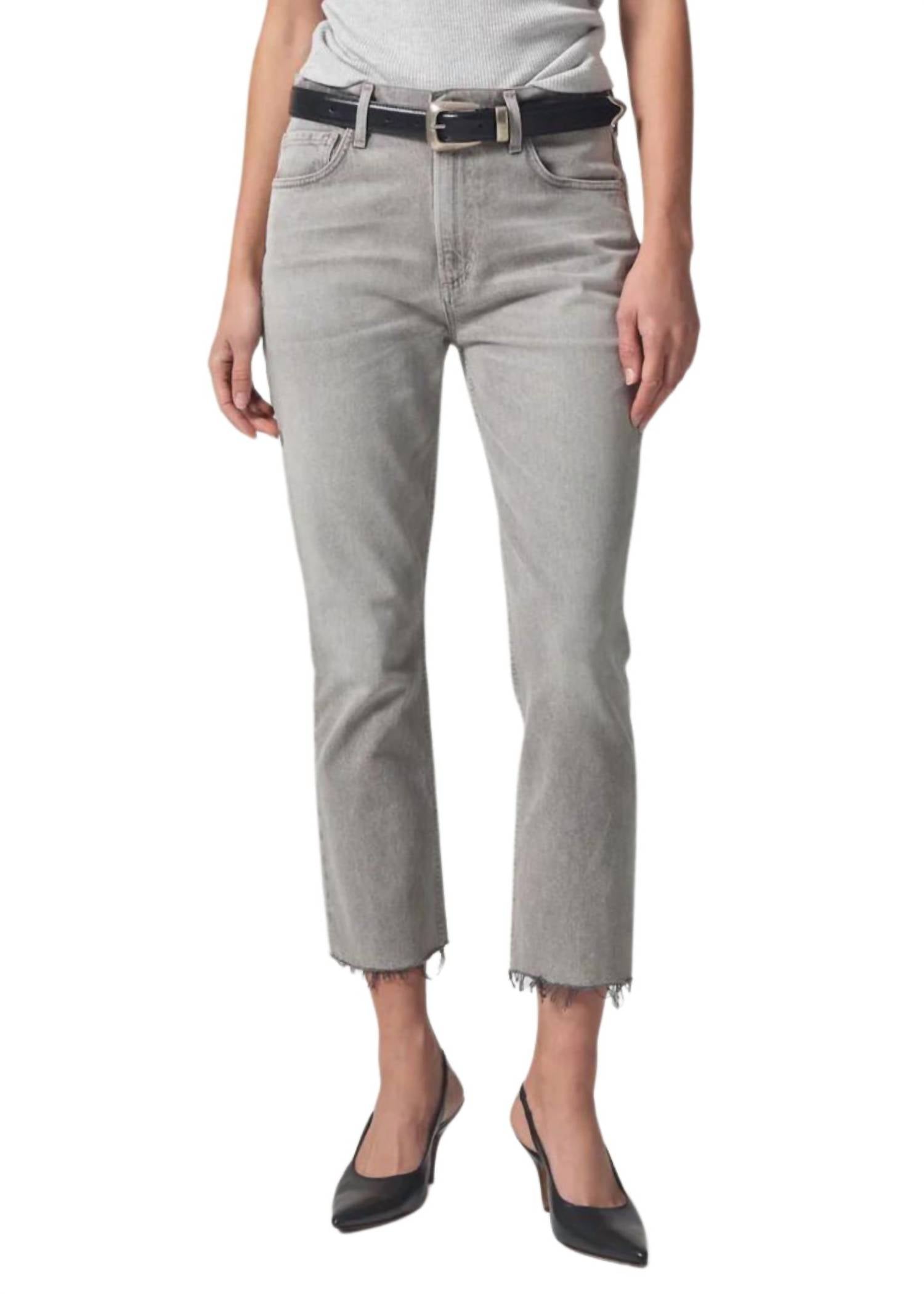 

Джинсы Isola Straight Crop в цвете Quartz Grey Citizens of Humanity