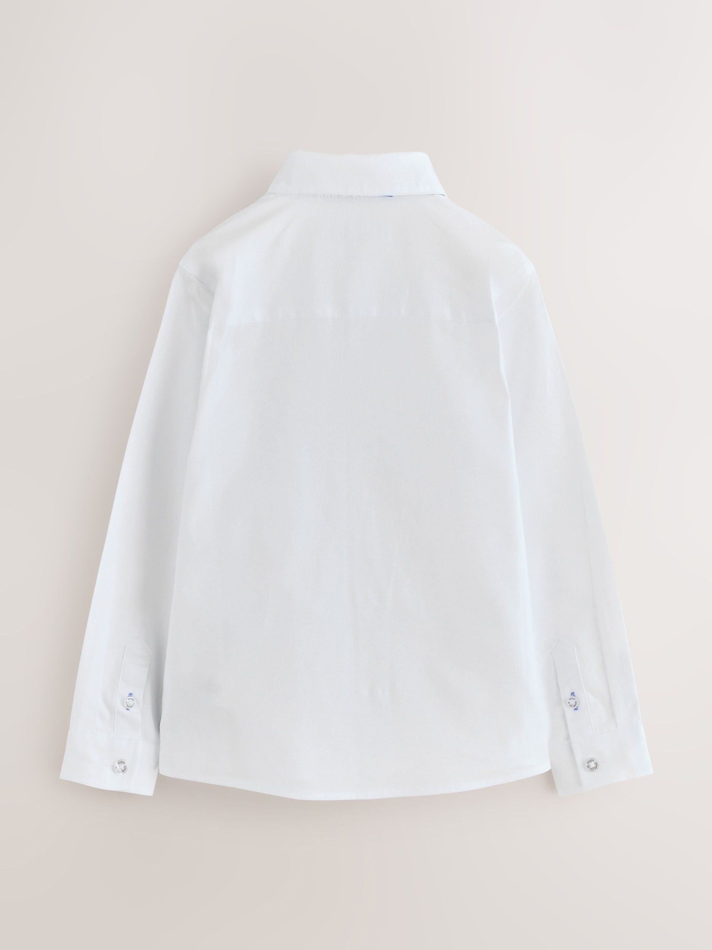 Baker by Ted Baker Рубашка на пуговицах Regular fit в белом цвете — фото 2