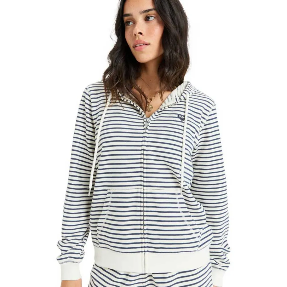 

Толстовка Roxy Perfect Stripe full zip, белый
