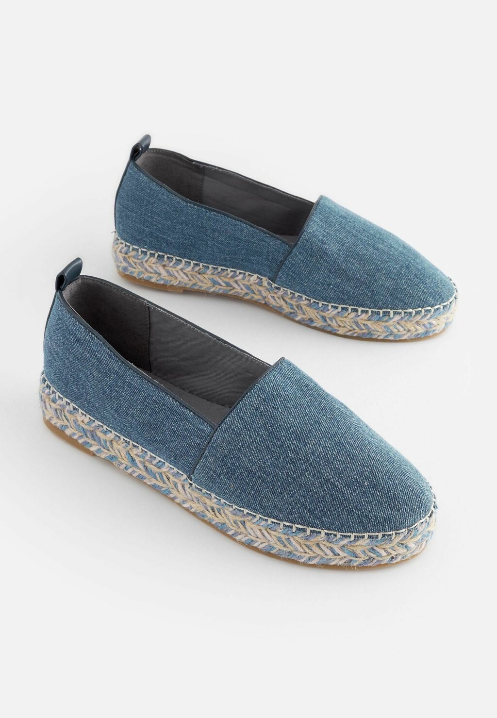 Туфли парусиновые на танкетке Forever Comfort Chunky Next, деним