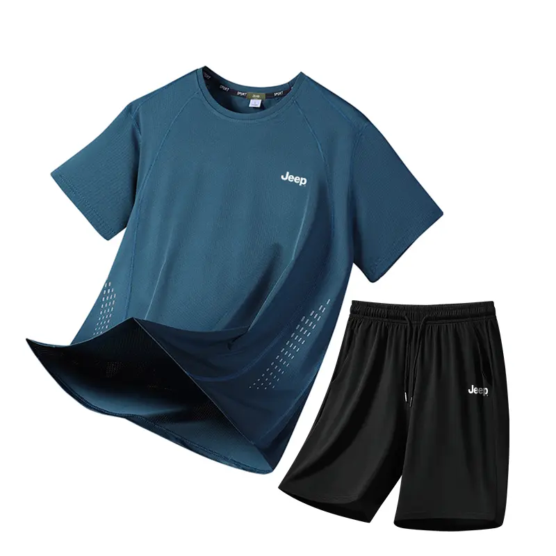 

Тонкий футболка Casual Sportswear Unisex с круглым вырезом Jeep, lake синий