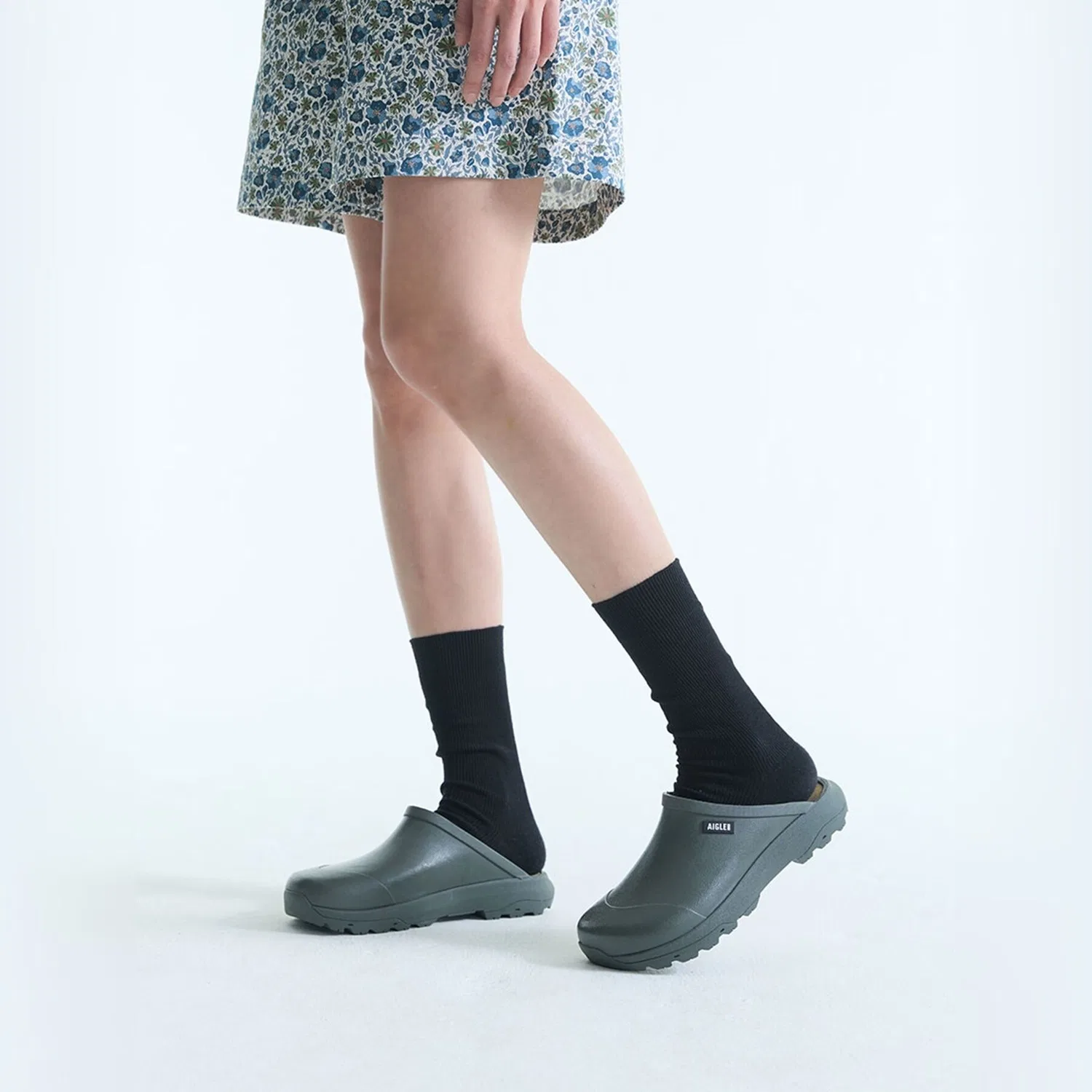 Мужские клоги Colley Mix цвета авокадо от Aigle