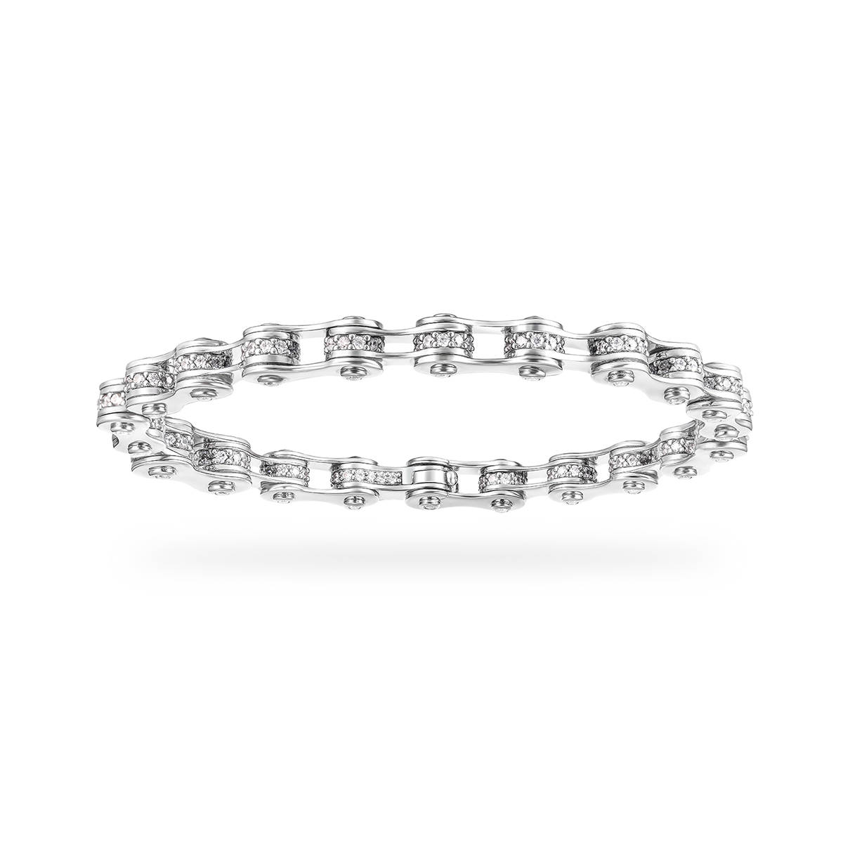 

Apm Monaco Серебряный браслет 925 пробы, серебристо-белый