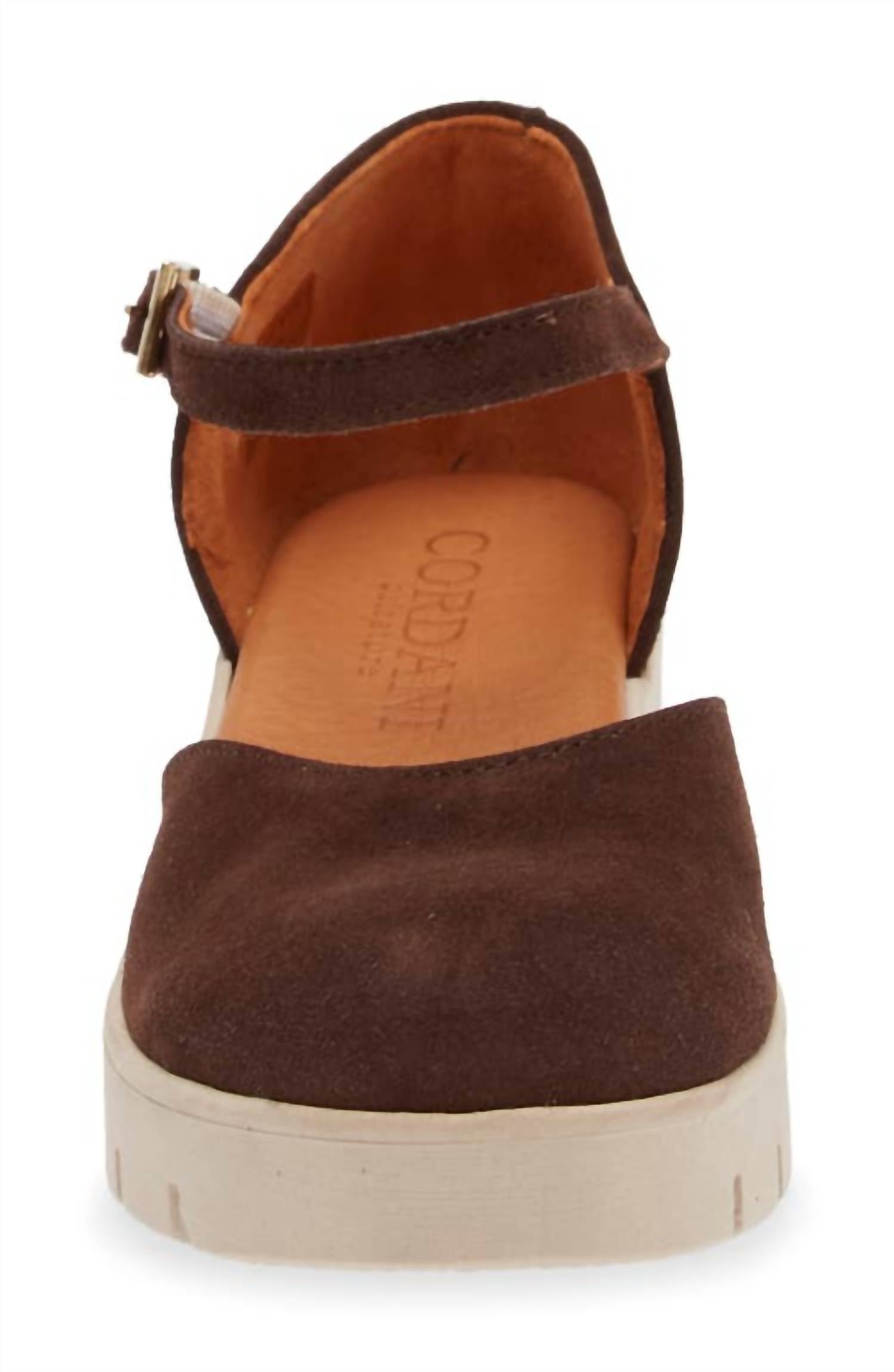 Женские туфли-лодочки Sandie на платформе, цвет Serraje Brown CORDANI — фото 3