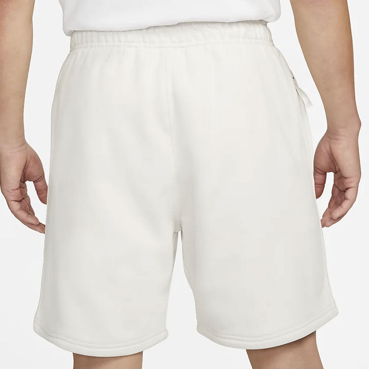 Шорты Nike Solid Color Logo Straight Loose Casual Shorts Unisex White DV3056-030, белый — фото 4