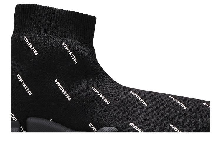 Кроссовки Balenciaga Balenciaga Wmns Speed 2.0 Sneaker 'Allover Logo - Black', черный — фото 3