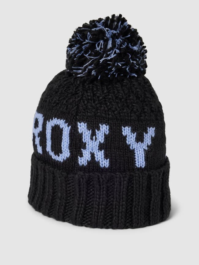 

Вязаная шапка с пришивной этикеткой модель "ТОНИК" Roxy, черный