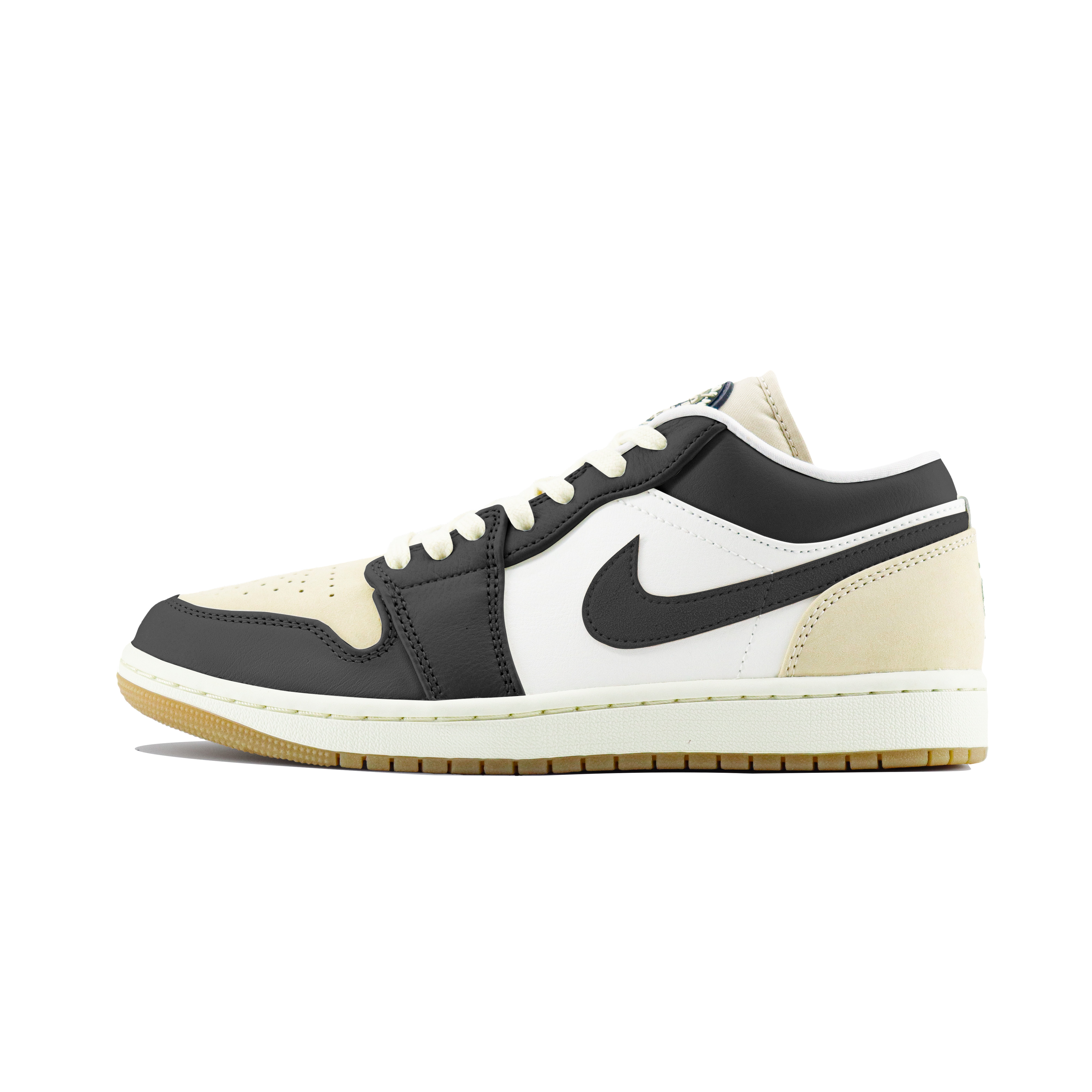 

Jordan Баскетбольные кроссовки Air 1 Low Dongdan, износостойкие, винтажные, белые, коричневые
