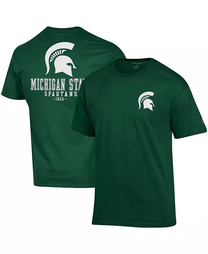 

Мужская зеленая футболка Michigan State Spartans Stack 2-Hit Champion