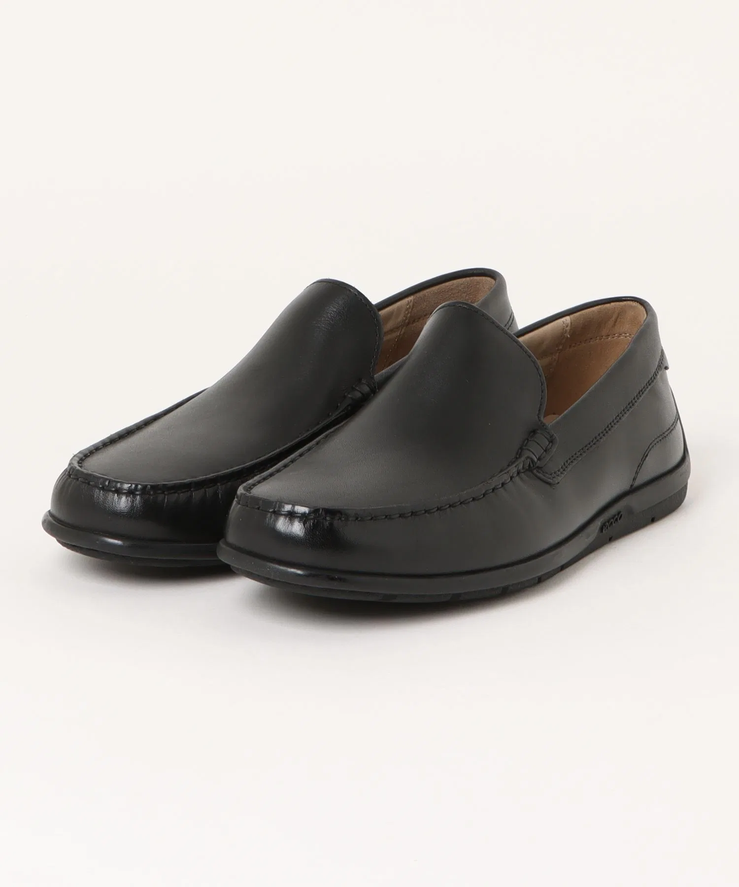 Мужские кожаные слипоны ECCO Classic Moc 2.0 чёрные — фото 2