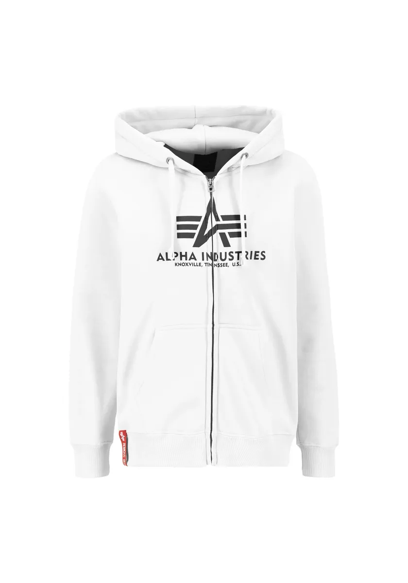 

Толстовка Alpha Industries " Alpha Industries Мужчины - Толстовки Basic Zip Hoody", белый