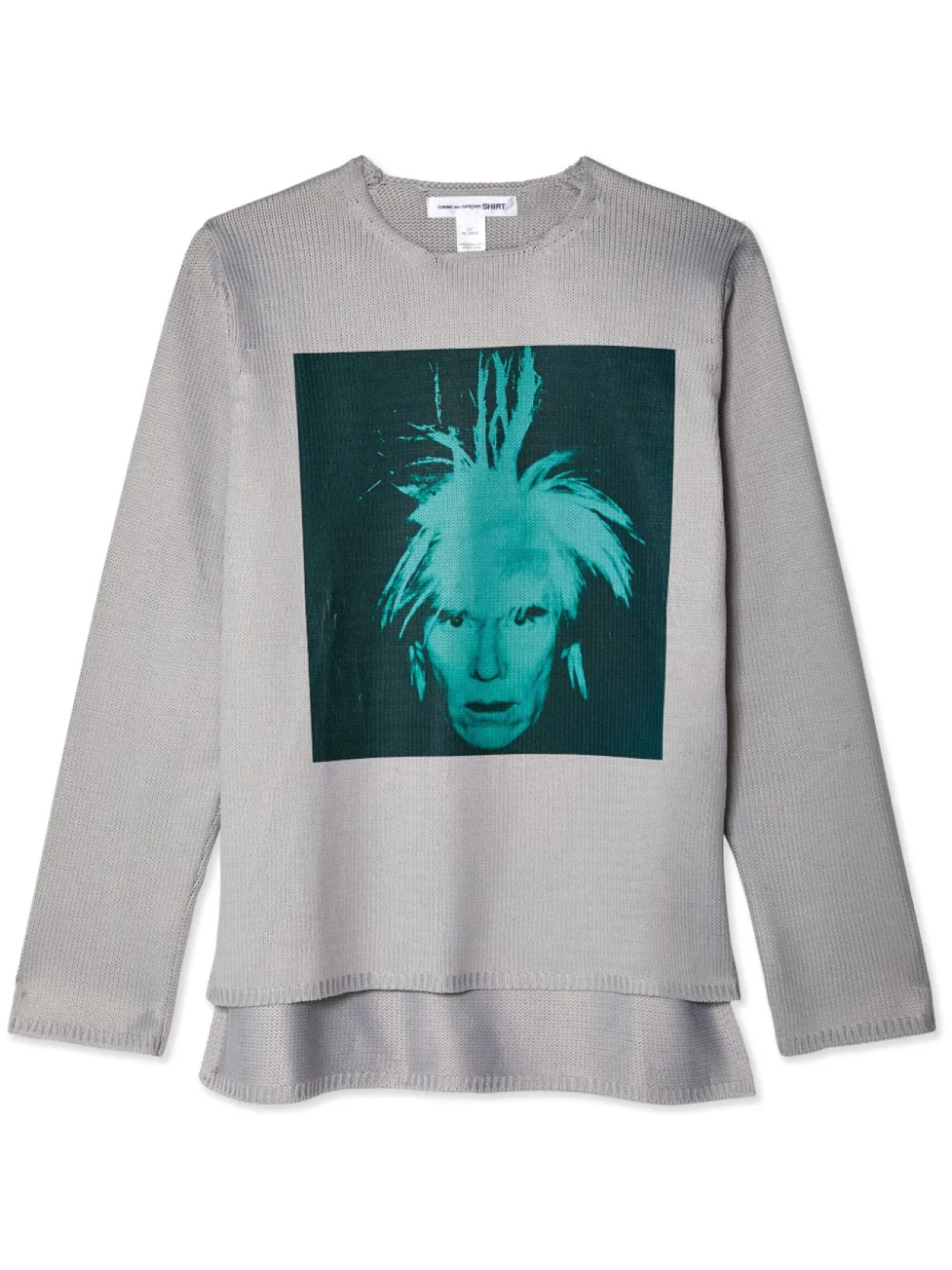 

Comme Des Garçons Shirt многослойный джемпер с графичным принтом, серый
