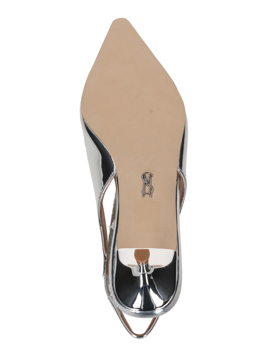 Туфли-лодочки с открытой пяткой STEVE MADDEN Kari, Silver — фото 3