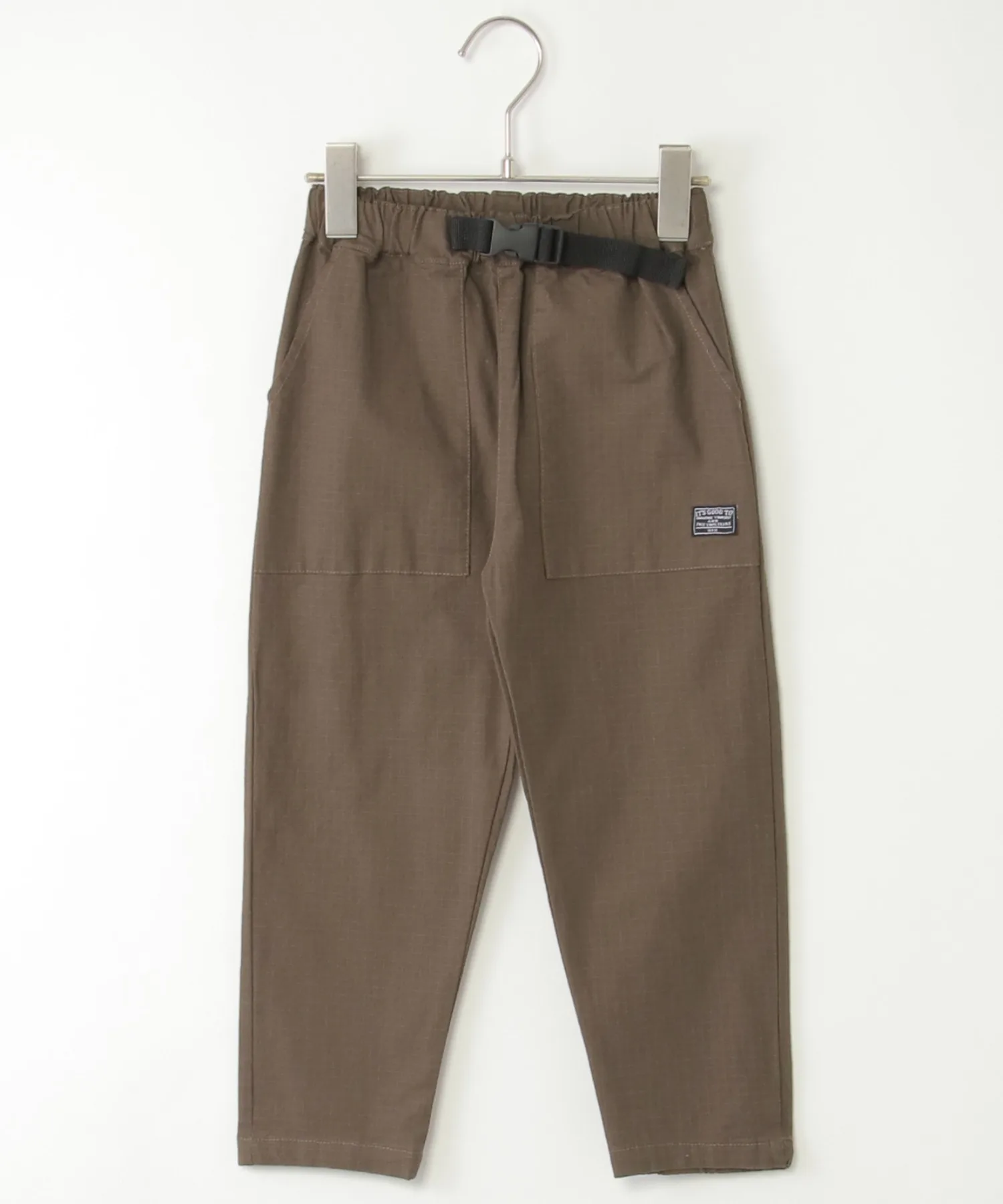 Детские штаны брюки-бананы с большими карманами ikka Rip Baker Ankle Pants оливковые