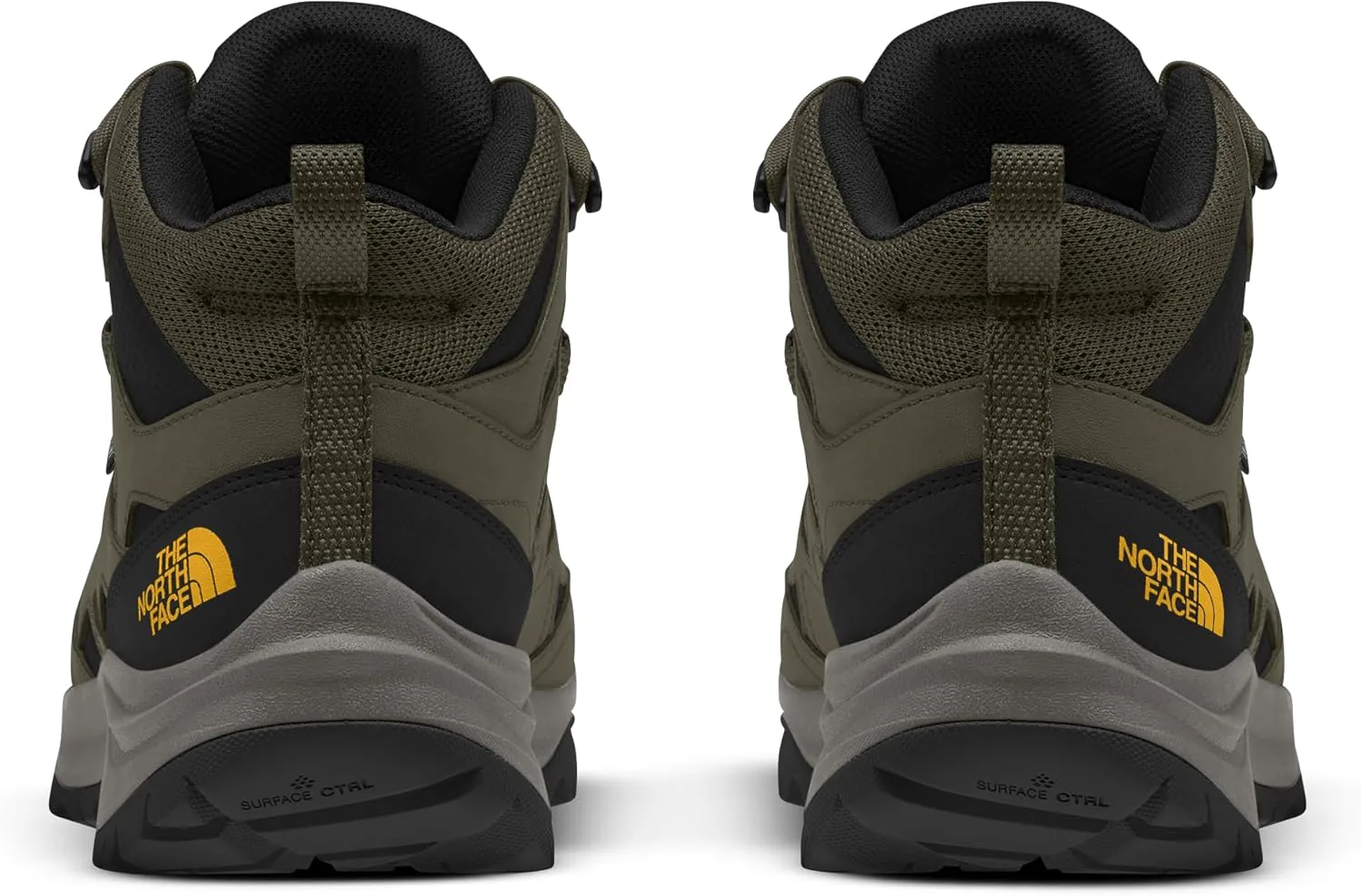 Мужские водонепроницаемые походные ботинки THE NORTH FACE Hedgehog 3 Mid | Верх из кожи рипстоп, резиновая подошва, зеленый/черный — фото 4