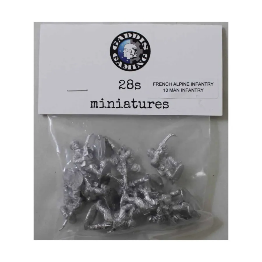 

FRA Альпийский пехотный ранец из 10 человек, WWII Miniatures - France - Infantry (28mm)