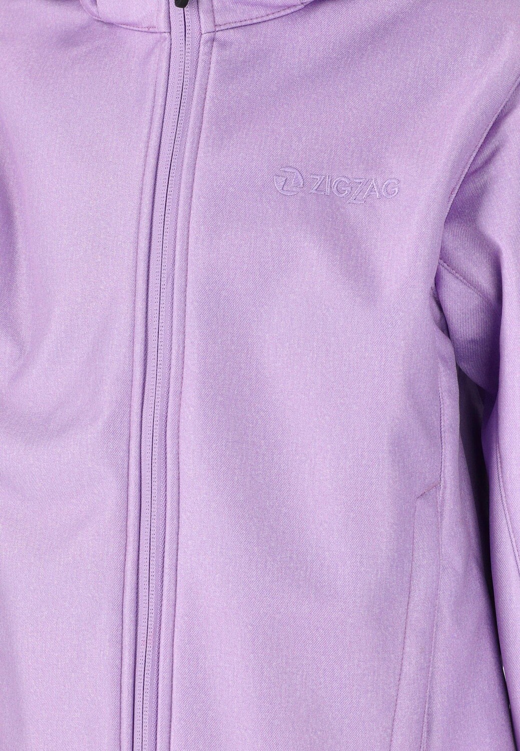 Куртка софтшелл MANONE MELANGE WATERPROOF с мягкой подкладкой из флиса ZIGZAG, цвет Lavendula — фото 2