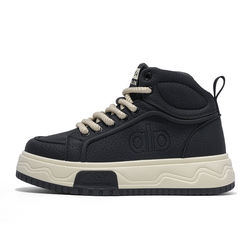 

Мужские повседневные ботинки High Top с противоскользящей, износостойкой и амортизирующей подошвой BAOZAOGONGYANG, lh-d1015 черный