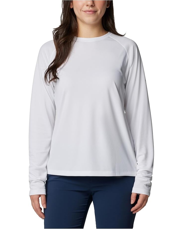 

Лонгслив Columbia PFG Solar Stream, белый