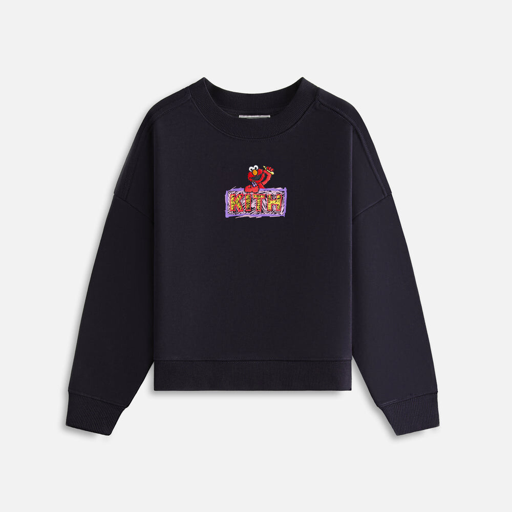 

Свитер Kith Kids for Sesame Street Elmo Nelson Crewneck, черный