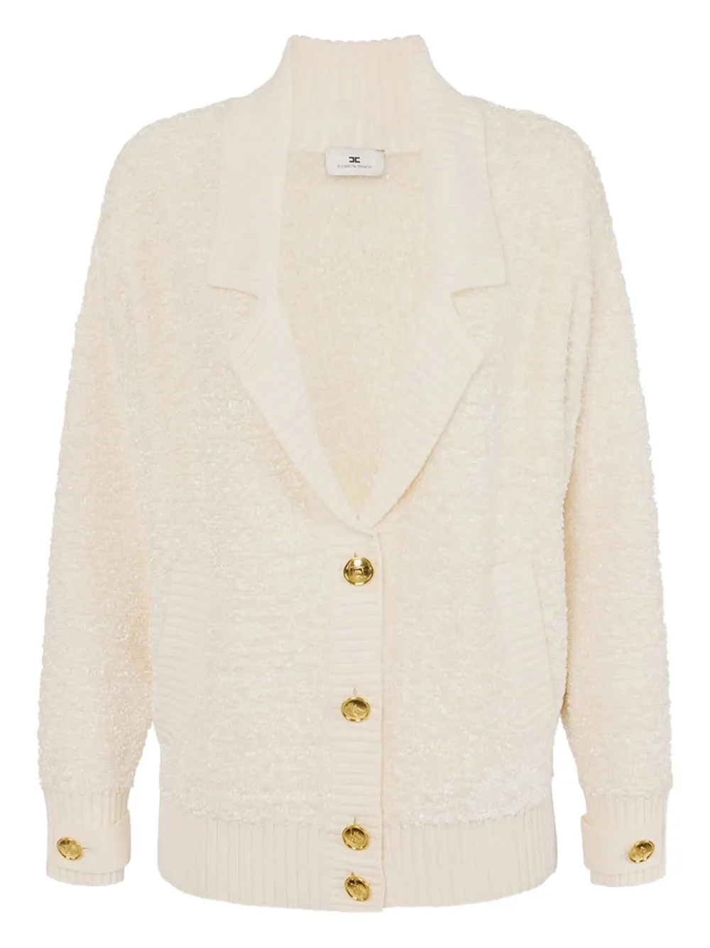 

Фактурный кардиган Elisabetta Franchi, нейтральный