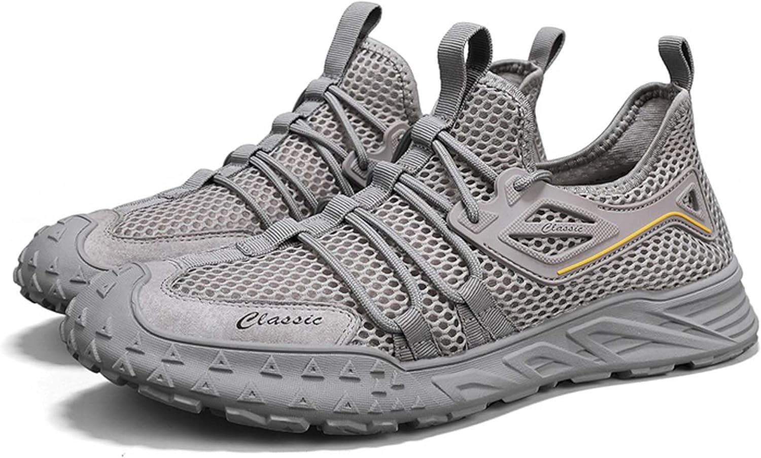 

Мужские кроссовки для бега Мужские дышащие теннисные кроссовки Спортивные сетчатые кроссовки Мужские легкие спортивные модные повседневные кроссовки Gerrit, серый