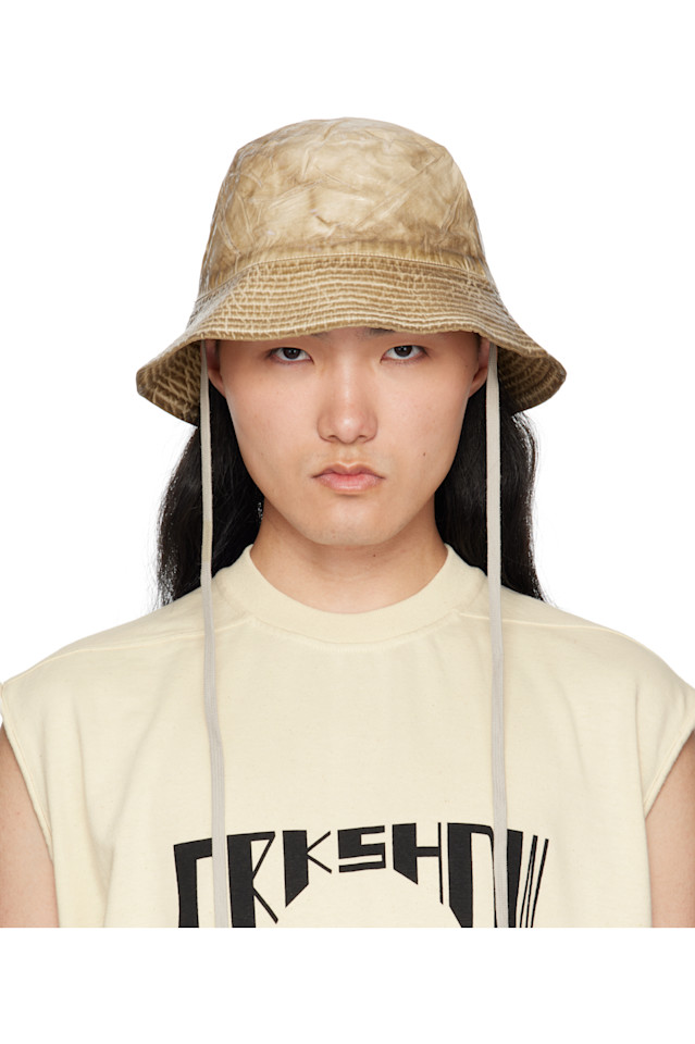 

Гавайская шляпа 'Hollywood' Gilligan Rick Owens Drkshdw, цвет parchment