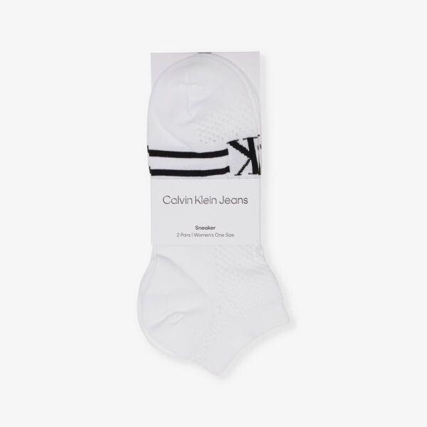 

Упаковка из двух носков Mesh-Panel с низкой посадкой из эластичной ткани Calvin Klein, белый