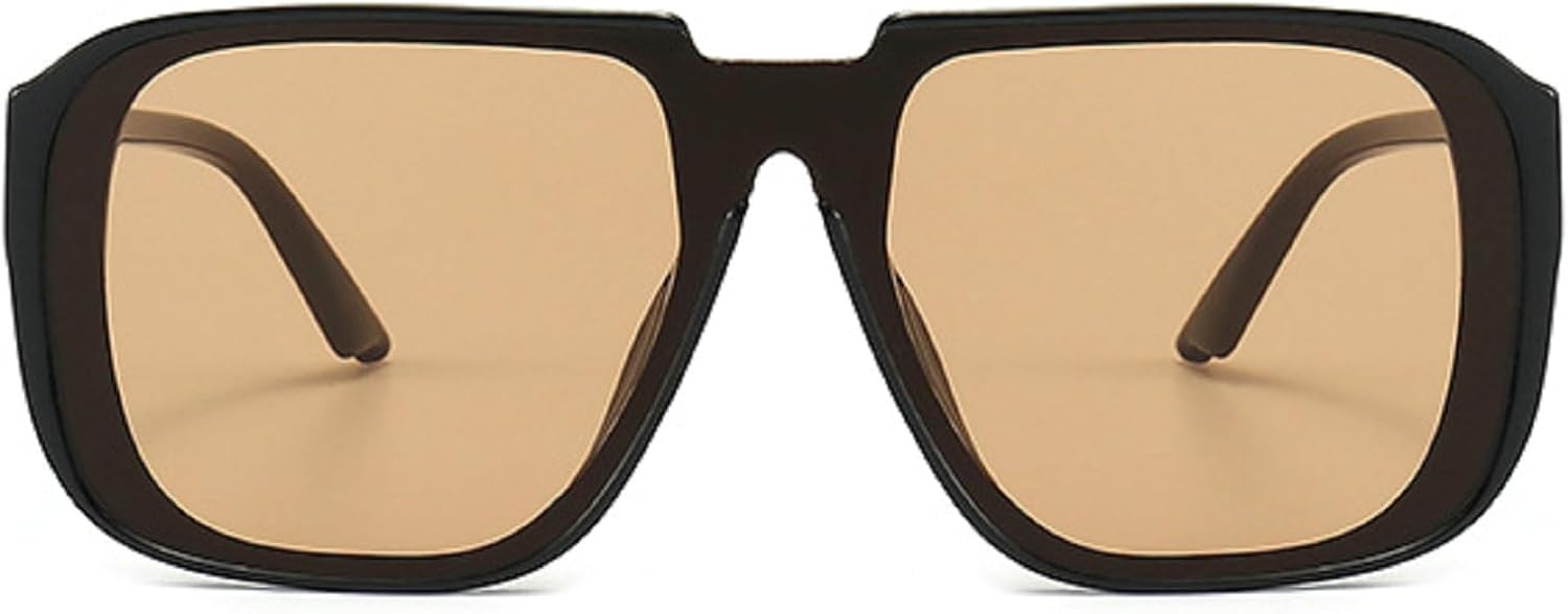 

Ретро мужские квадратные солнцезащитные очки-пилот для женщин и мужчин, модные винтажные роскошные солнцезащитные очки цвета шампанского с защитой от УФ-излучения UV400 mincl, Black&brown