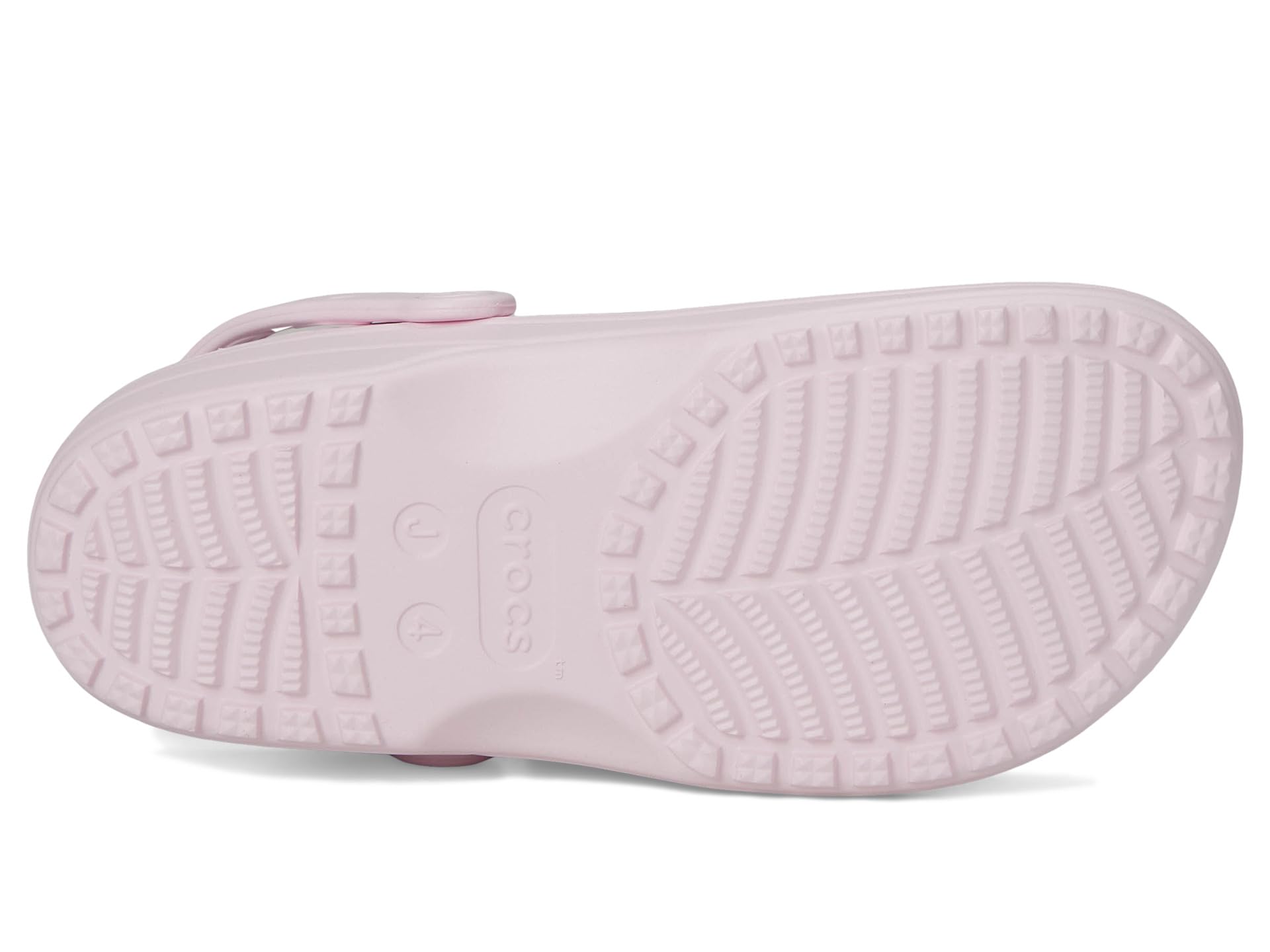Туфли Crocs Kids Classic Clogs with Floral Cut Out Design, цвет Pink Milk — фото 3