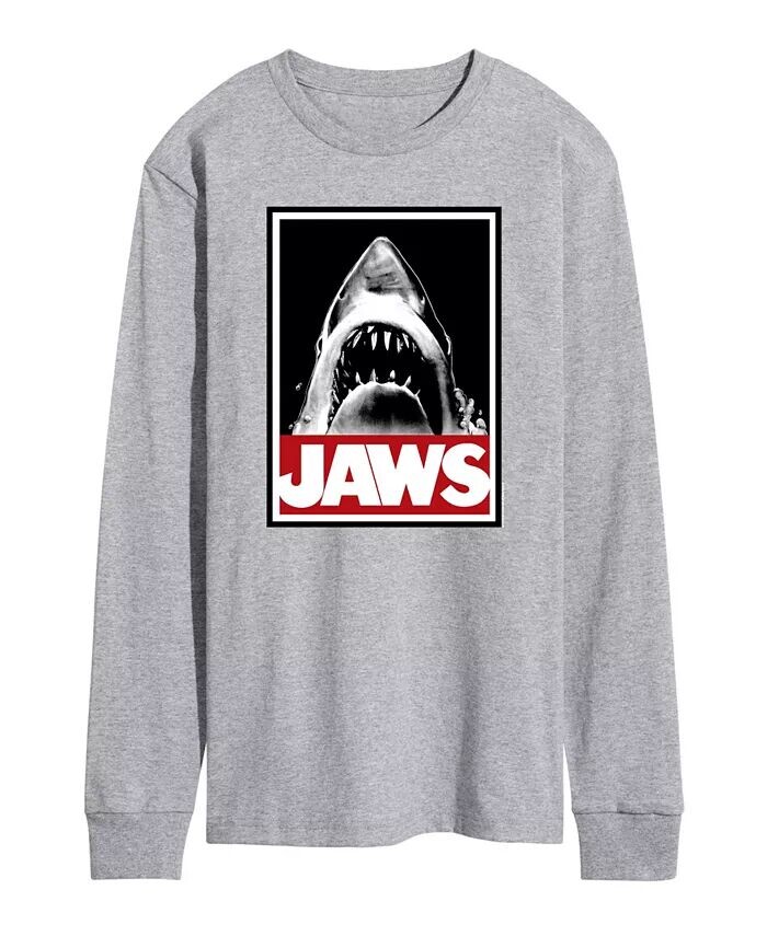 

Мужская футболка с длинным рукавом Jaws AIRWAVES, серый