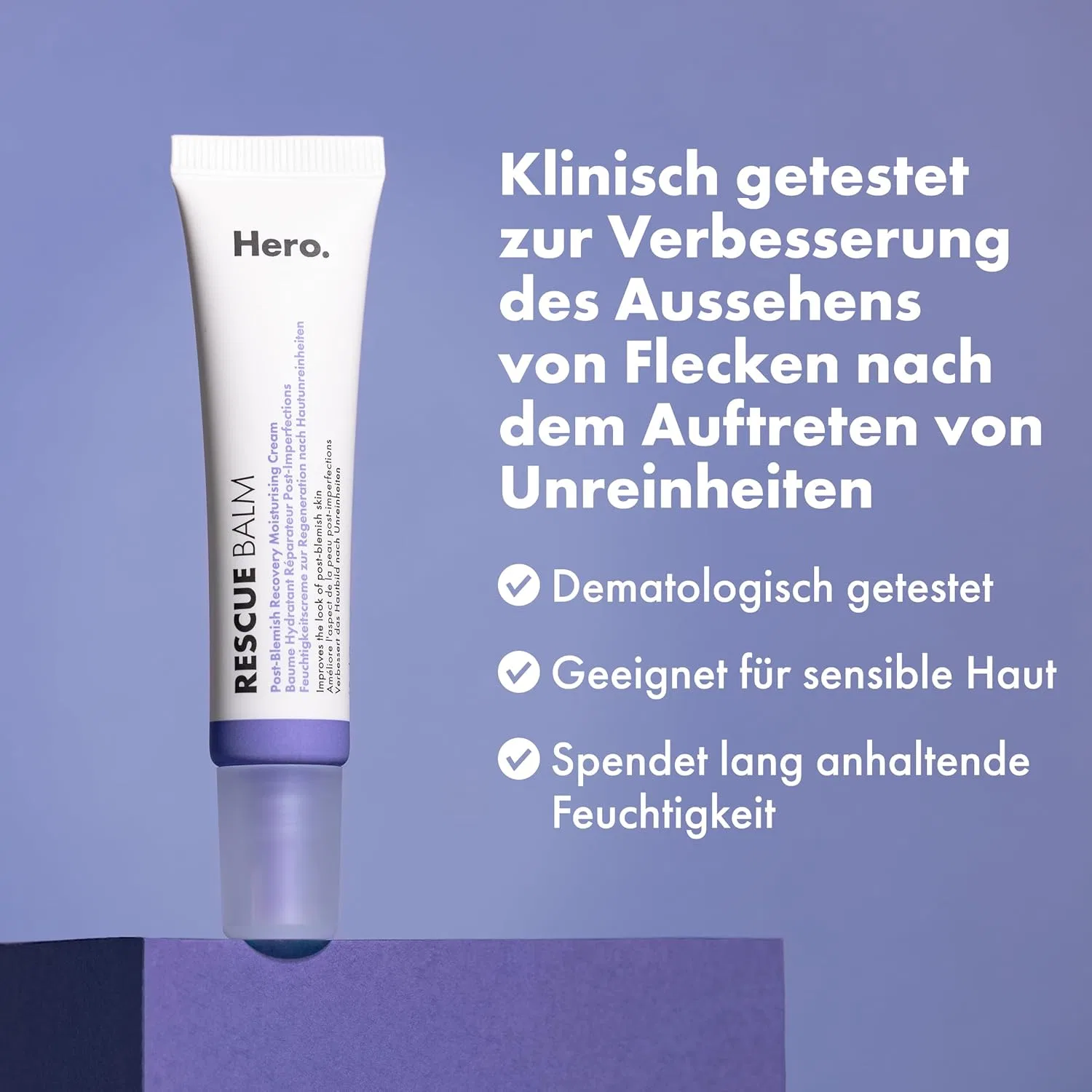 Патчи под глаза Hero Cosmetics — Восстанавливающий бальзам «Rescue Balm» после высыпаний от , , Rescue Balm, 15 мл — фото 4